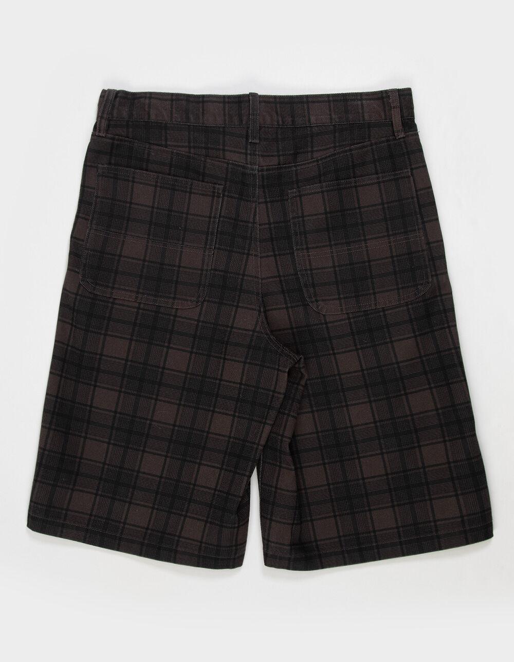 RSQ Mens Plaid Jorts - BLACK/BROWN Product Image