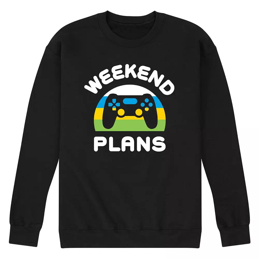 Men's Weekend Plans Graphic Fleece Sweatshirt,  Product Image