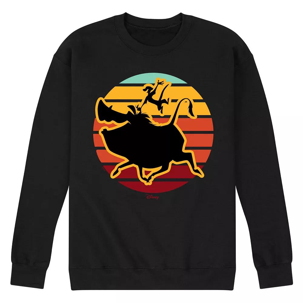 Disneys Lion King Timon & Pumba Mens Fleece Sweatshirt Product Image