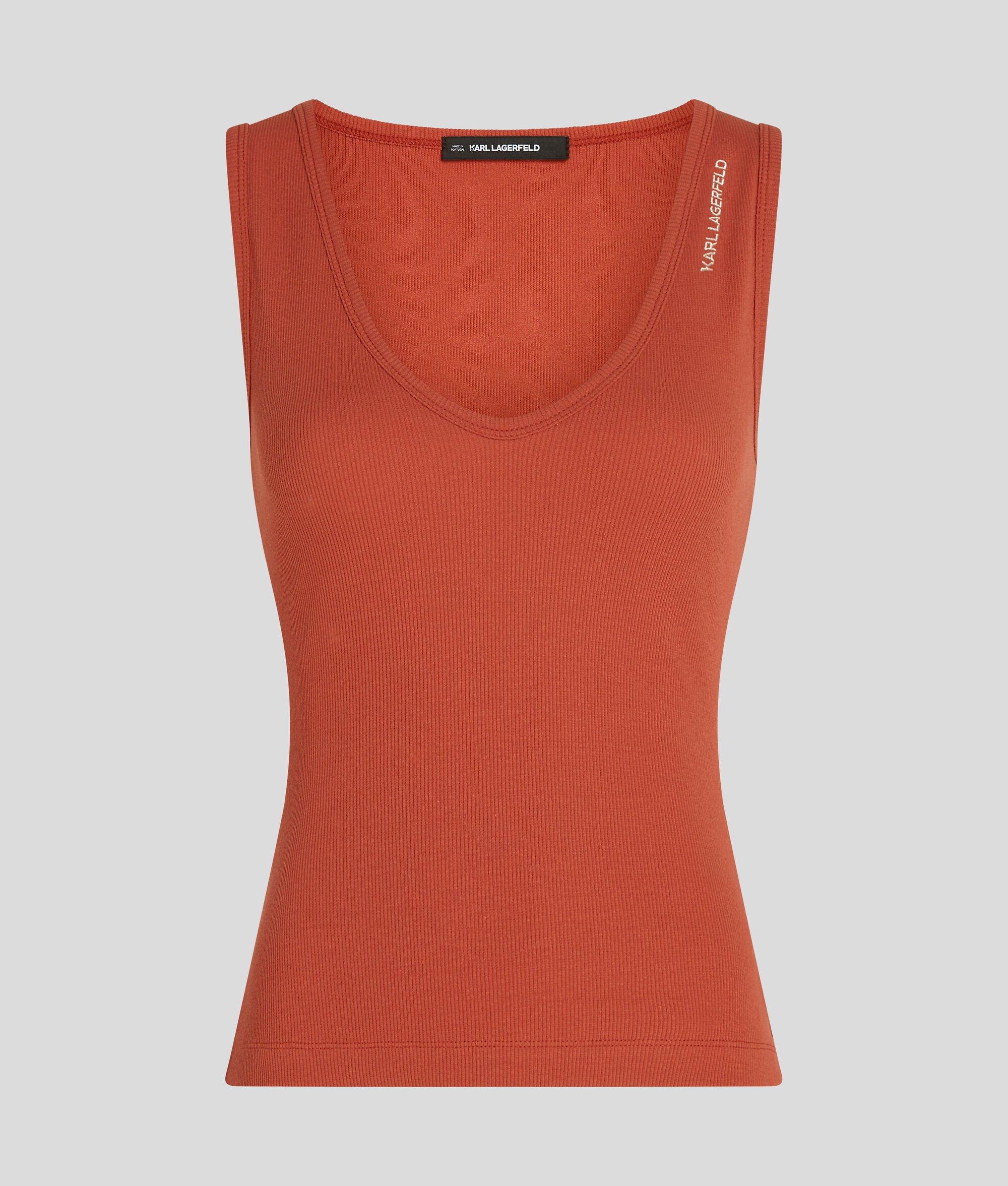 RIBBED V-NECK TANK TOP Product Image