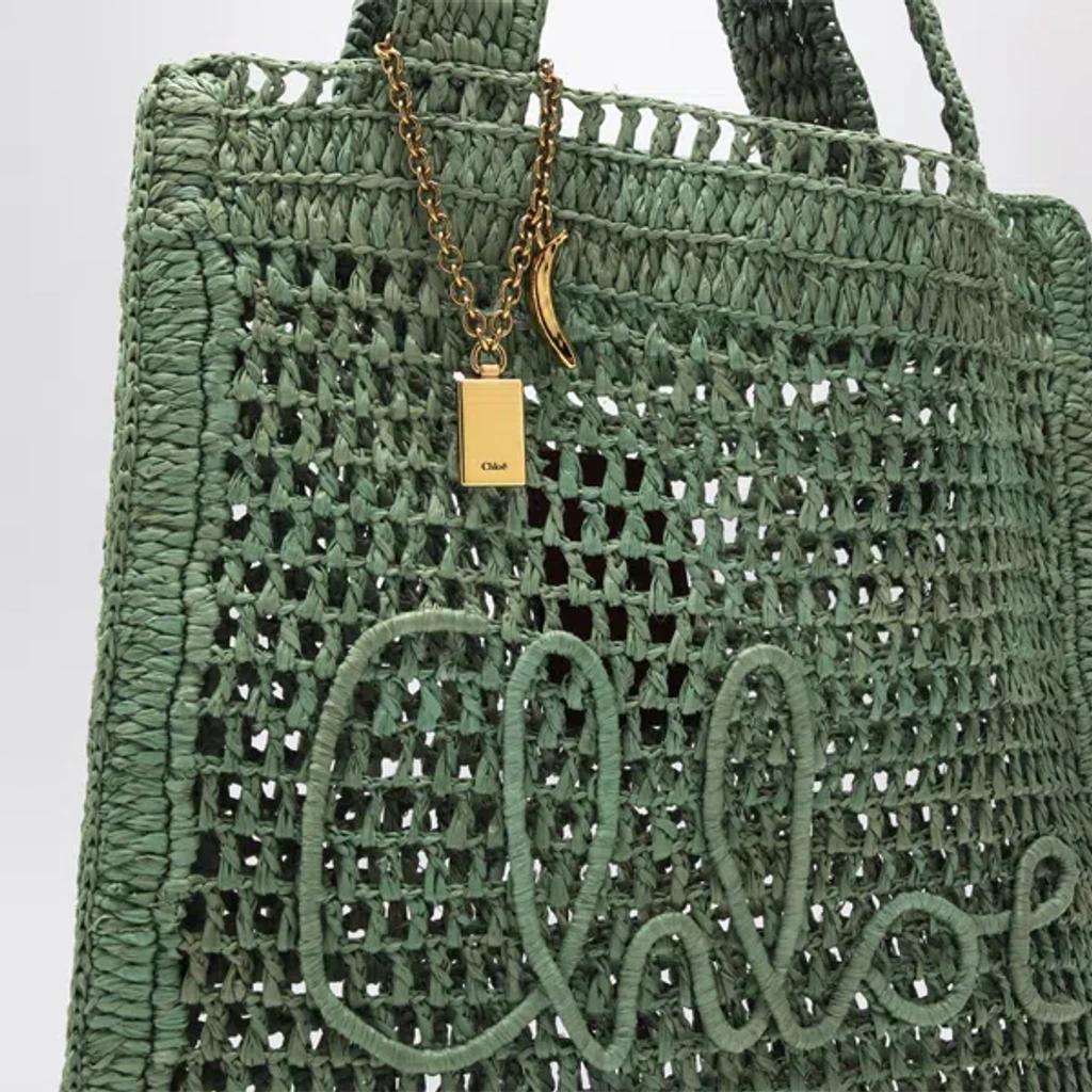 Summer Banana tote bag in raffia Product Image