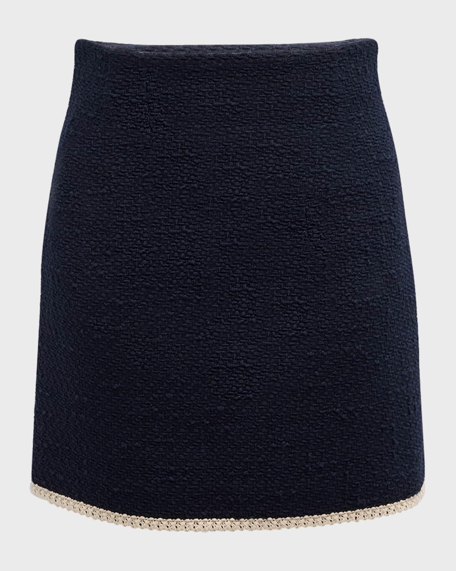 Roman Tweed Mini Skirt Product Image