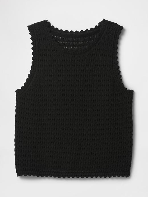 100% Cotton Crochet Tank Top Product Image