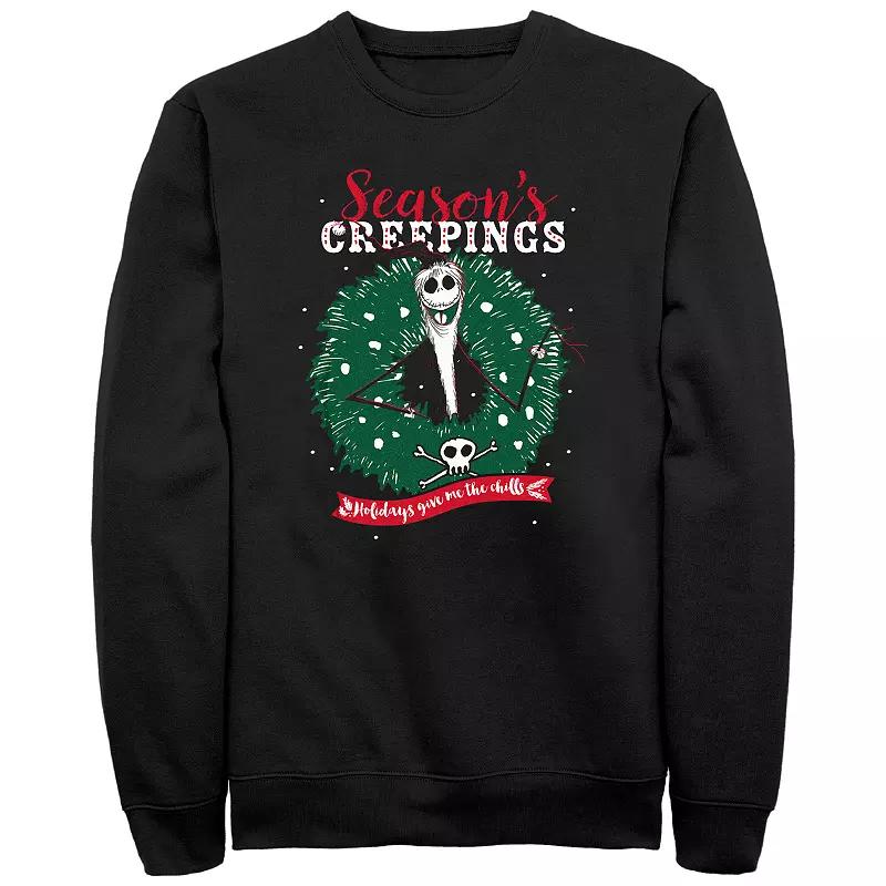 Men's Nightmare Before Christmas Seasons Creepings Holiday Give Me The Chills Sweatshirt,  Product Image
