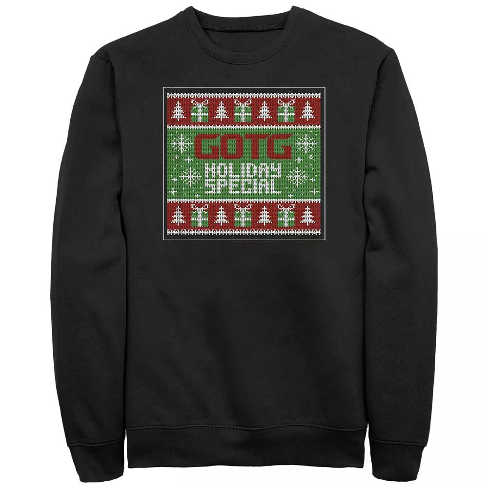 Men's Guardians Of The Galaxy Holiday Special Ugly Sweater Design Graphic Fleece,  Product Image