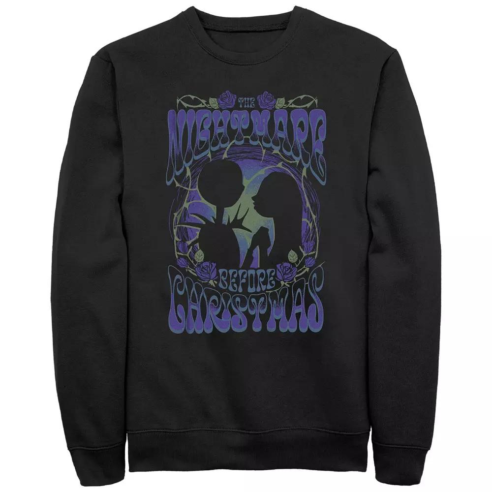 Disney's The Nightmare Before Christmas Roses Poster Men's Graphic Fleece,  Product Image
