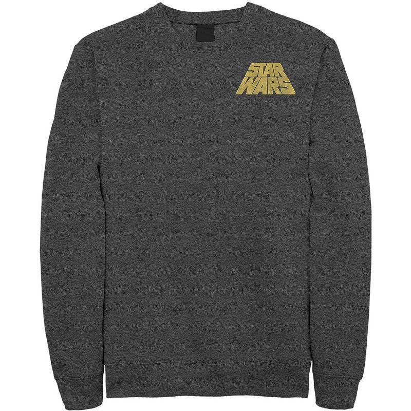 Men's Star Wars Distressed Slant Logo Z2 Sweatshirt,  Product Image