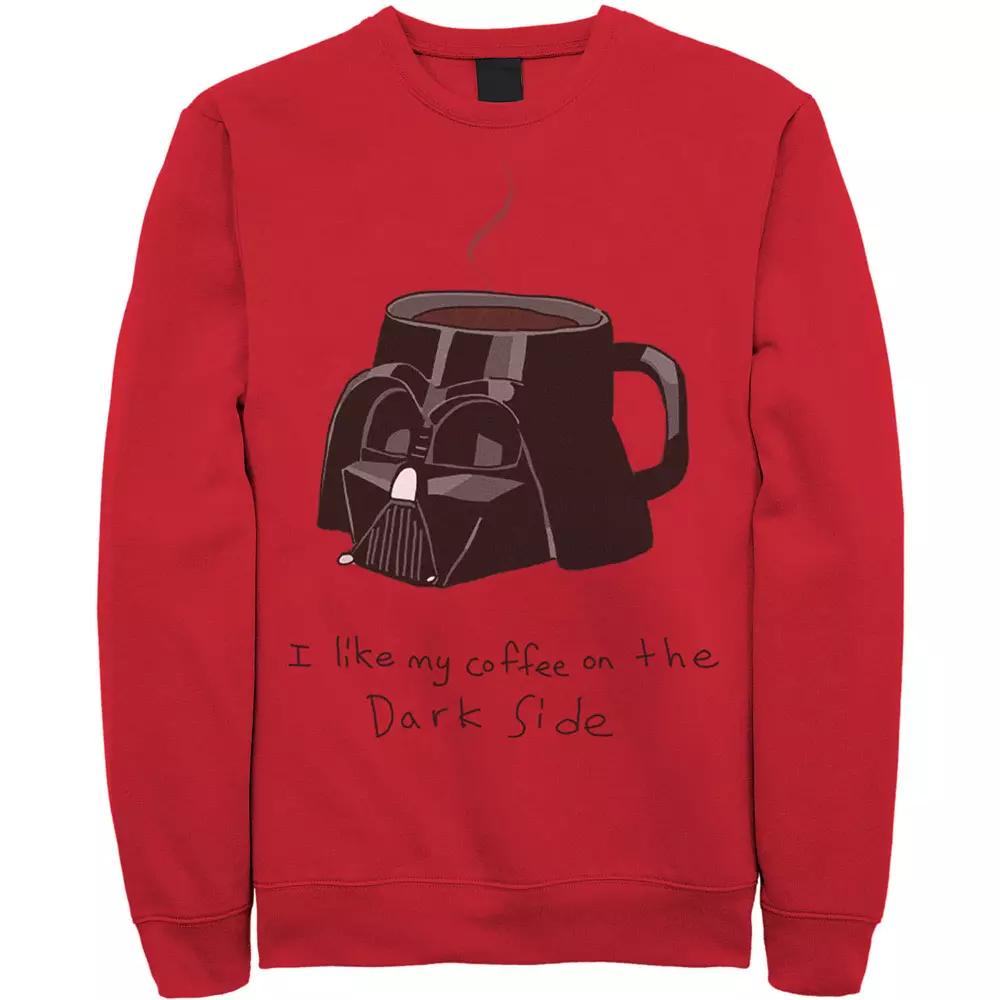 Men's Star Wars Darth Vader Mug I Like My Coffee On The Dark Side Sweatshirt,  Product Image