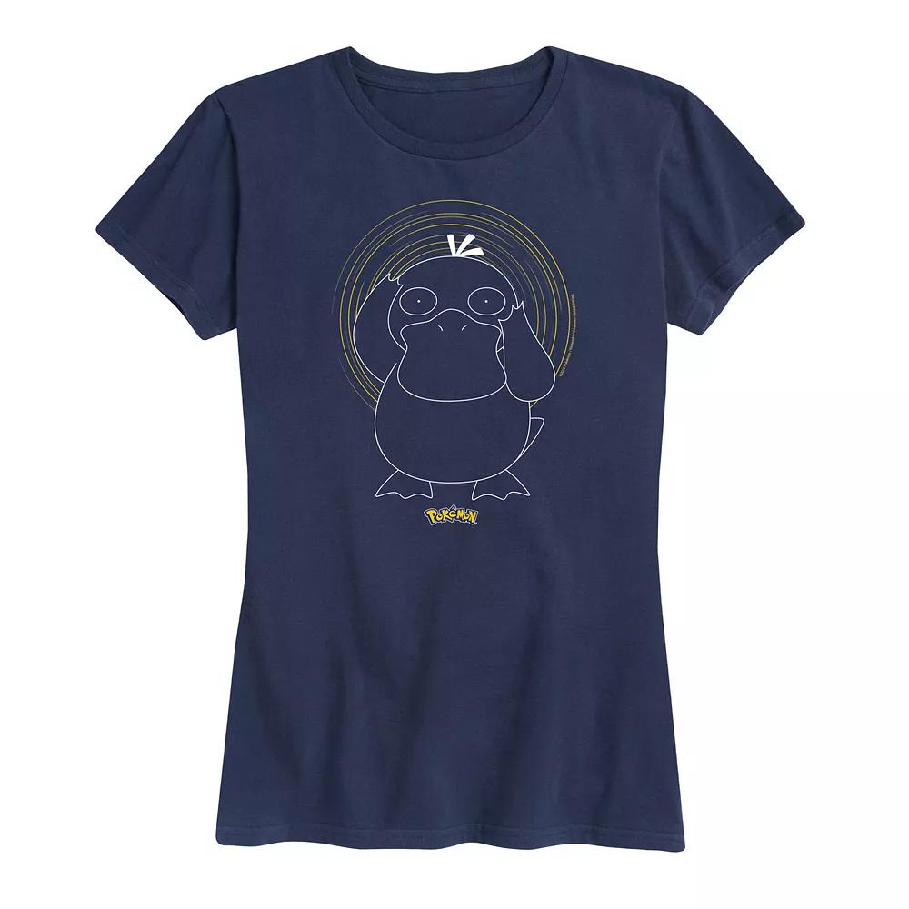 Women's Pokemon Psyduck Spiral Graphic Tee,  Product Image