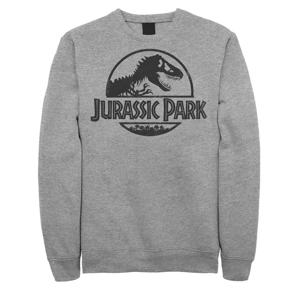 Men's Jurassic Park Basic Black Stencil Logo Fleece,  Product Image