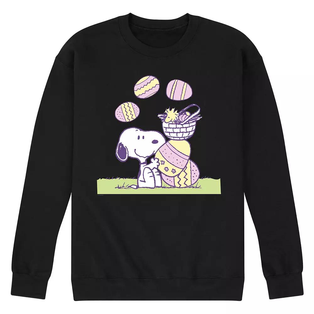 Men's Peanuts Easter Comic Fleece Sweatshirt,  Product Image