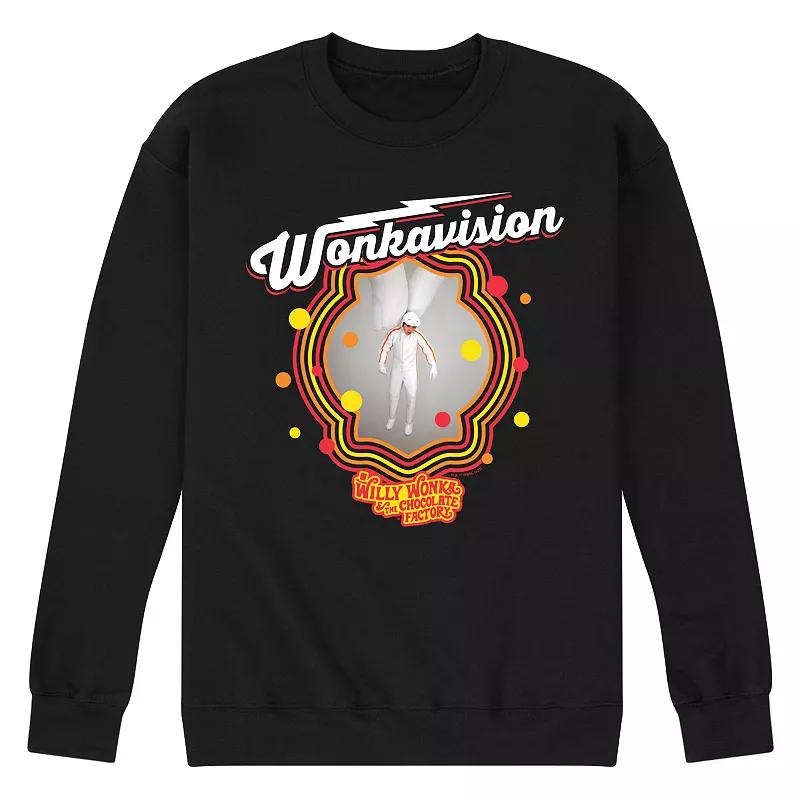 Mens Willy Wonka Wonkavision Fleece Sweatshirt Product Image