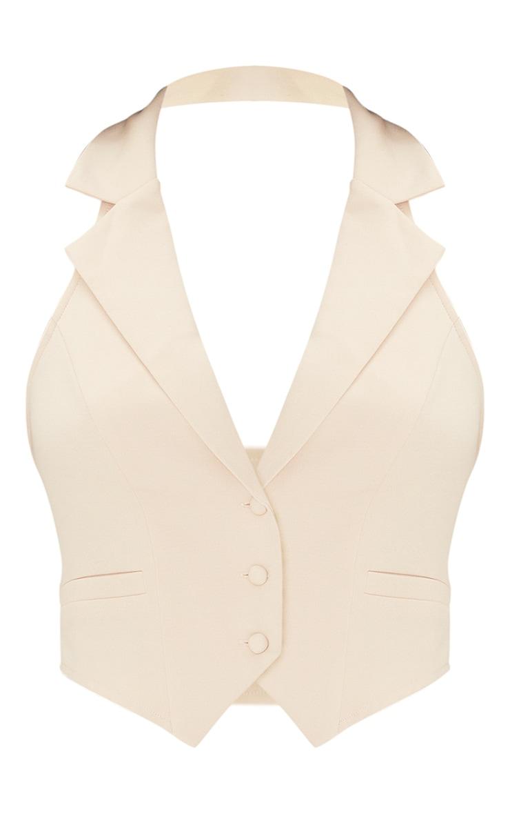 Stone Woven Halterneck Vest Product Image