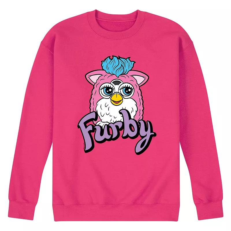 Mens Furby With Logo Fleece Sweatshirt Grey Gray Product Image