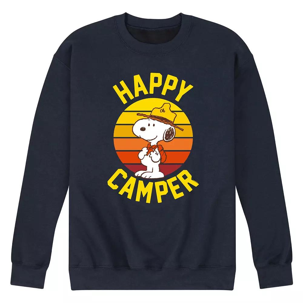Men's Peanuts Snoopy Happy Camper Graphic Sweatshirt,  Product Image