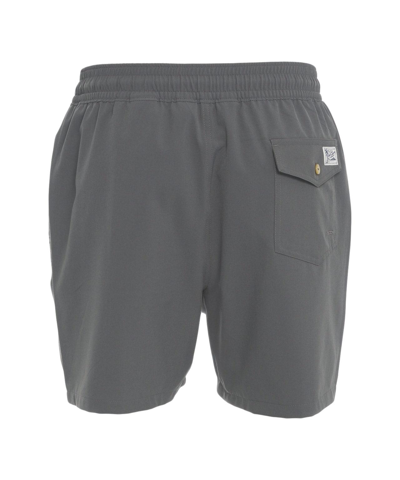 Swim shorts with logo embroidery Product Image