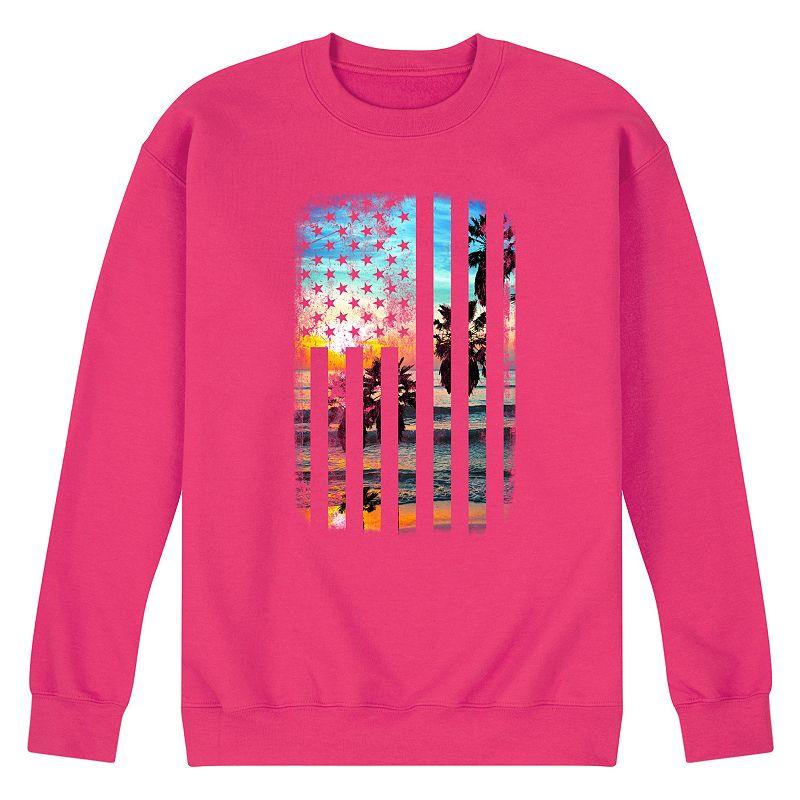 Men's Sunset Flag Fleece Sweatshirt,  Product Image