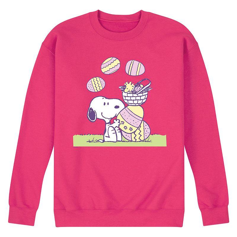 Men's Peanuts Easter Comic Fleece Sweatshirt,  Product Image