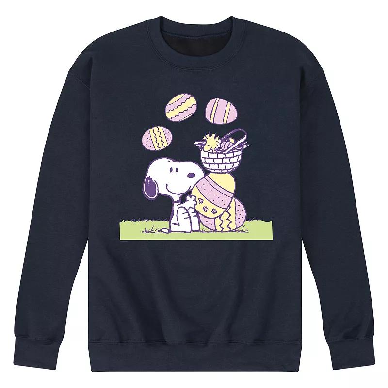 Men's Peanuts Easter Comic Fleece Sweatshirt,  Product Image