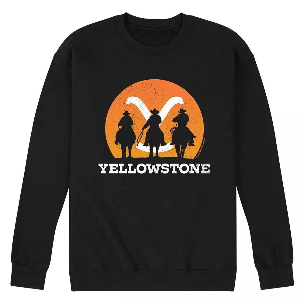 Men's Yellowstone Cowboy Sunset Sweatshirt,  Product Image