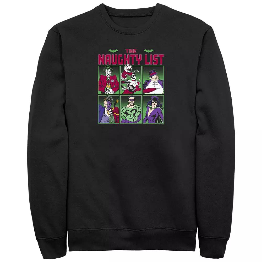 Big & Tall Batman Gotham Naughty List Graphic Tee, Men's, Size: 3XL, Black Product Image