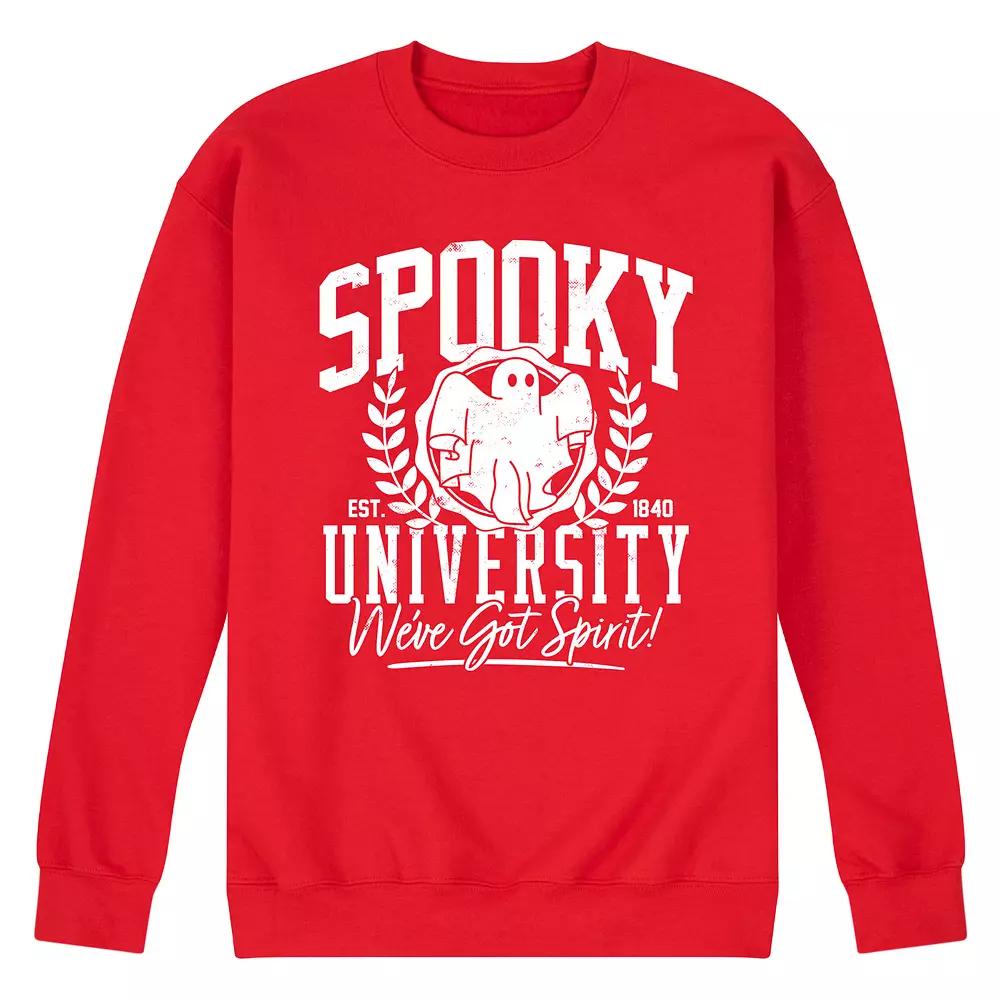 Men's Spooky University Fleece Sweatshirt,  Product Image