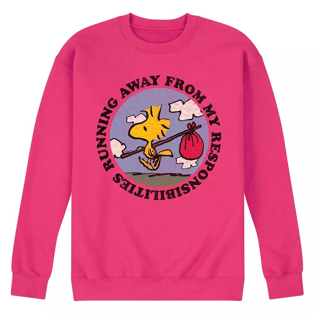 Men's Peanuts Running Away Long Sleeve,  Product Image