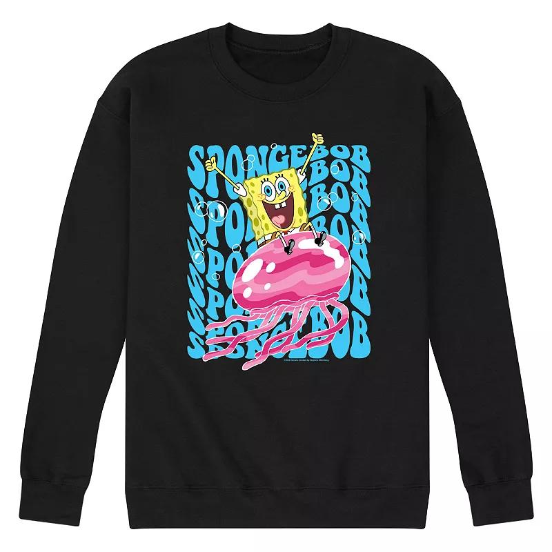 Men's Nickelodeon SpongeBob SquarePants Jelly Wave Fleece Sweatshirt,  Product Image