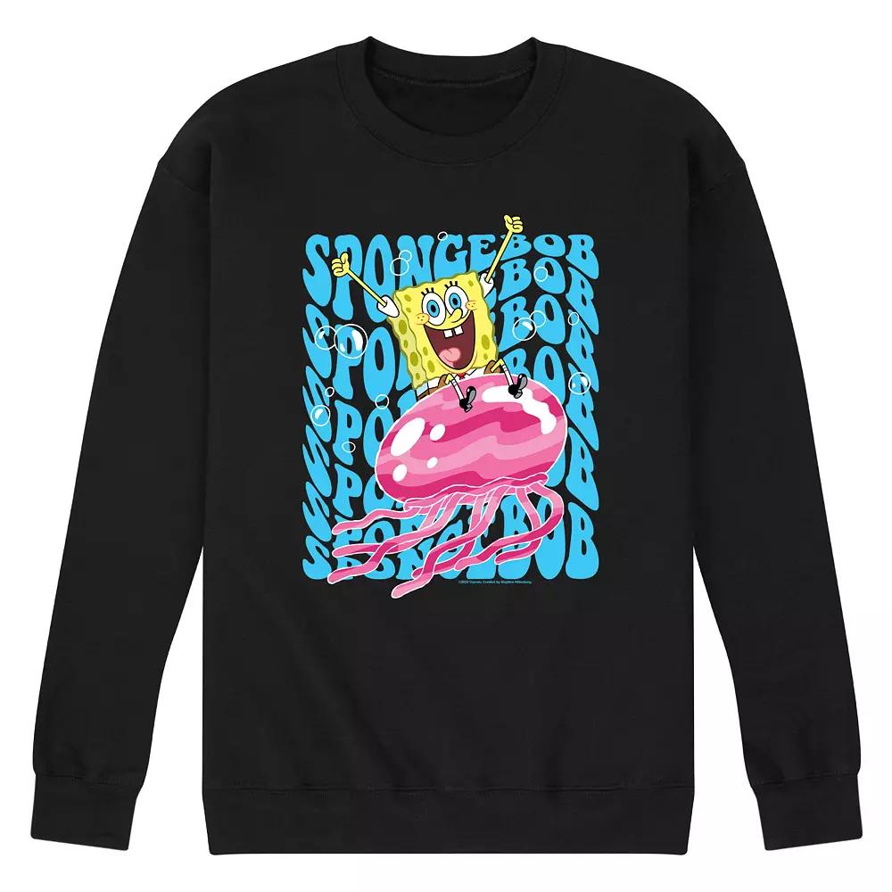 Men's Nickelodeon SpongeBob SquarePants Jelly Wave Fleece Sweatshirt,  Product Image