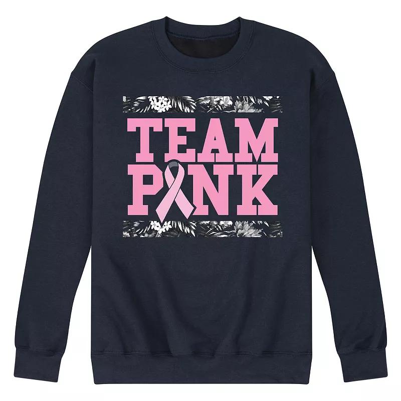 Men's Team Pink Fleece Sweatshirt,  Product Image