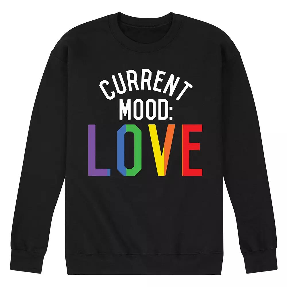 Men's Current Mood Love Fleece Sweatshirt,  Product Image