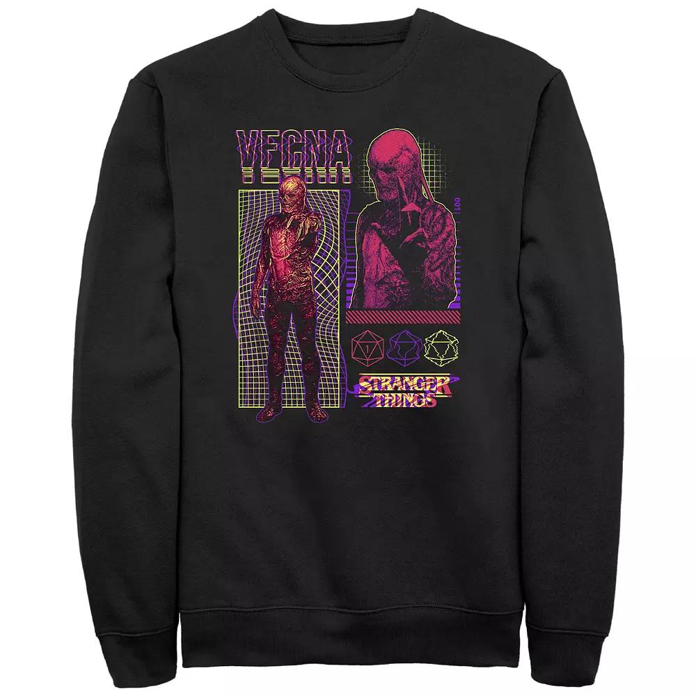 Men's Netflix Stranger Things Vecna Infographic Fleece Sweatshirt,  Product Image