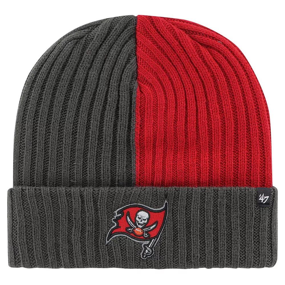 Men's '47 Pewter Tampa Bay Buccaneers Fracture Cuffed Knit Hat, Charco Product Image