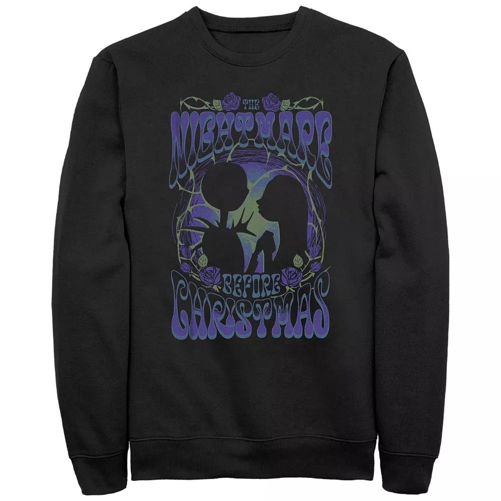Disney's The Nightmare Before Christmas Roses Poster Men's Graphic Fleece,  Product Image