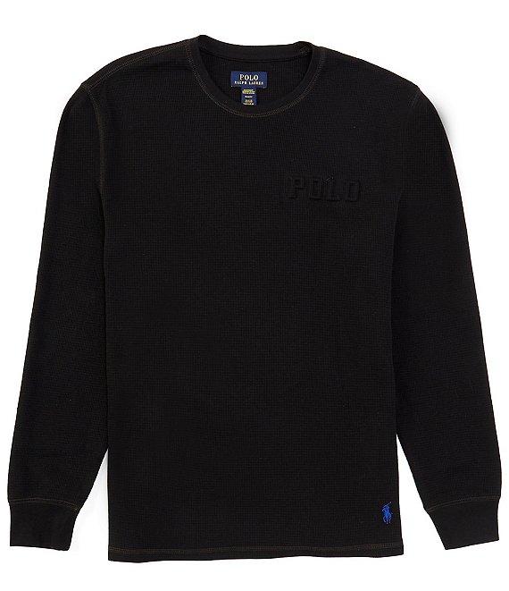 Polo Ralph Lauren Long Sleeve Waffle Knit Sleep T-Shirt Product Image