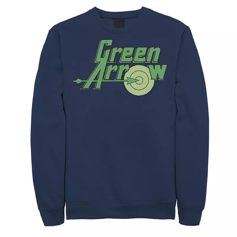 Men's DC Comics The Green Arrow Vintage Text Poster Fleece Sweatshirt,  Product Image