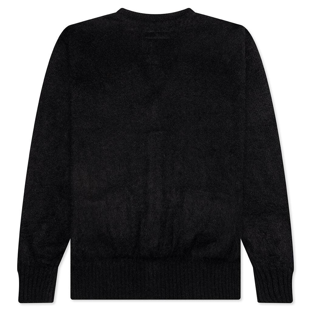 Logo Print Any Heart L/S T-Shirt - Black Male Product Image