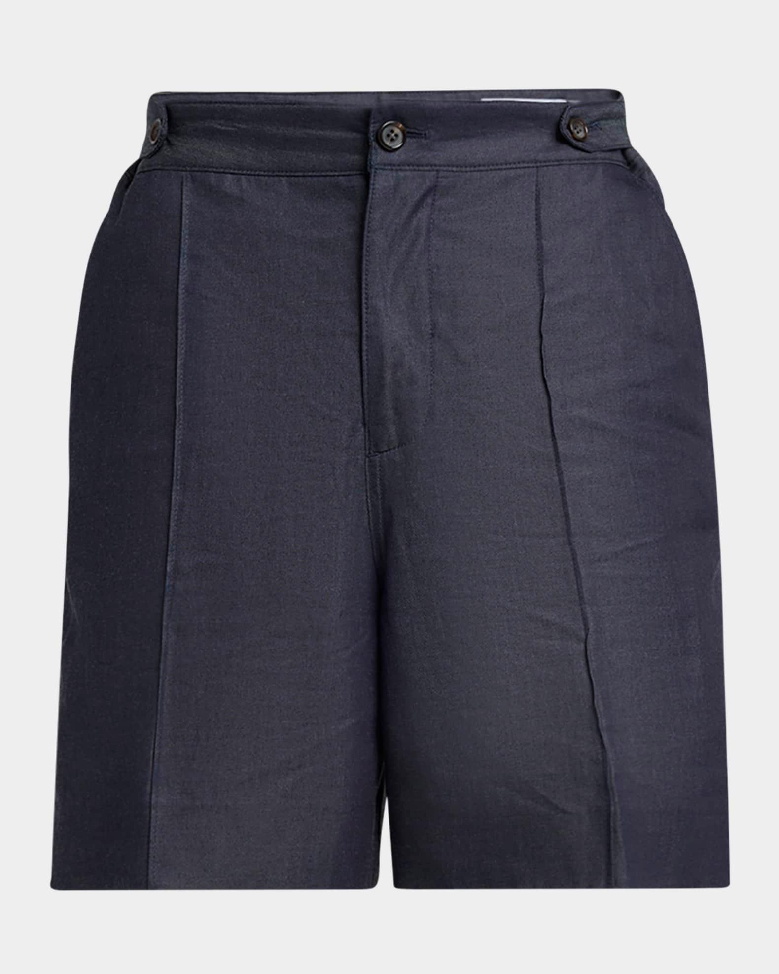 Men's Denim Pintuck Shorts Product Image