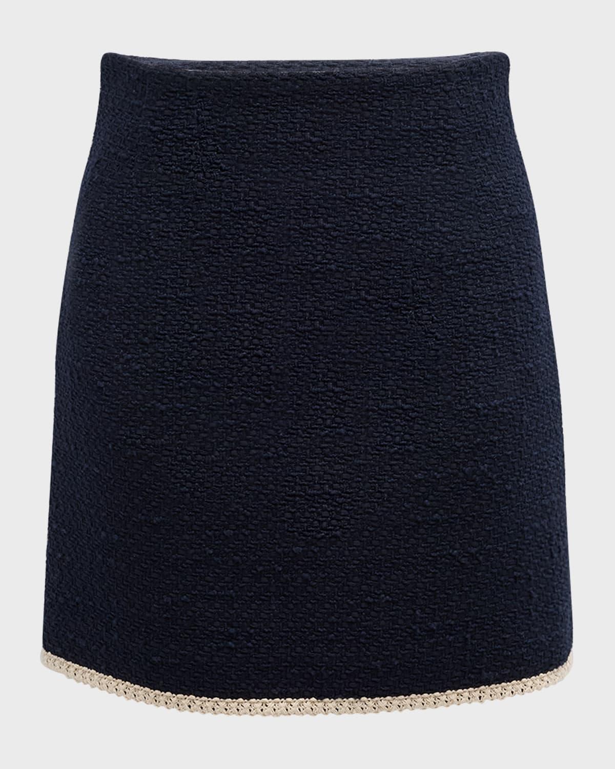 Roman Tweed Mini Skirt Product Image
