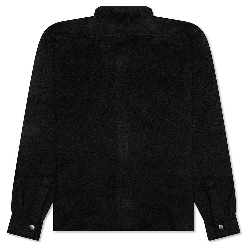 Mohair Overshirt Shirt - Black Male Product Image