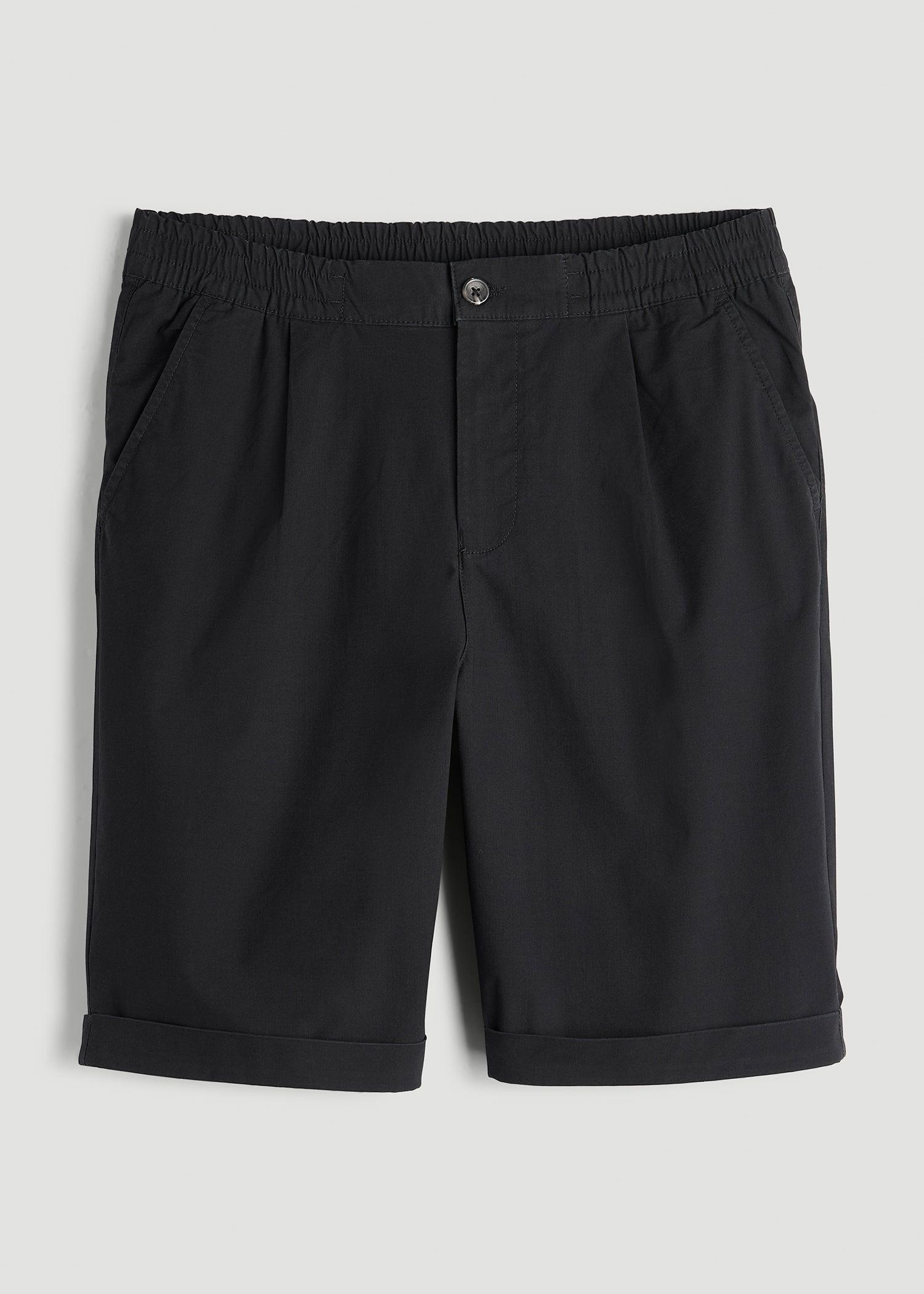 Bermuda Shorts for Tall Men in Black Male Product Image