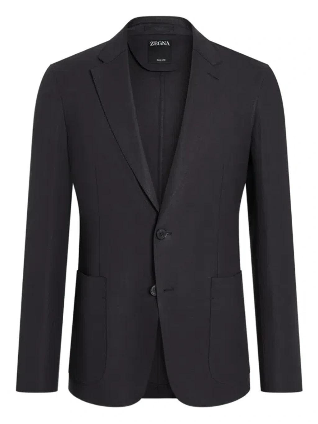 ZEGNA Veste En Trofeo Cashmere Noire Product Image