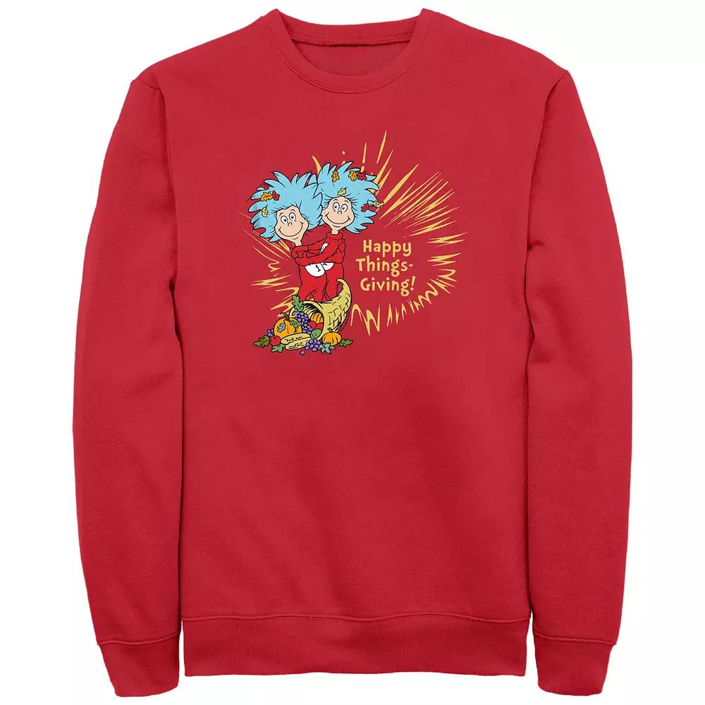 Men's Dr. Seuss Happy Howls Growls And Youwls Graphic Fleece,  Product Image