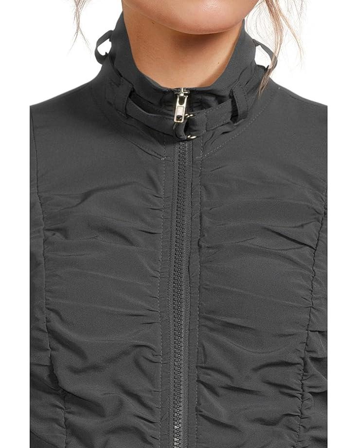 Stretch Poplin Double Shirred Panel Skirt Product Image