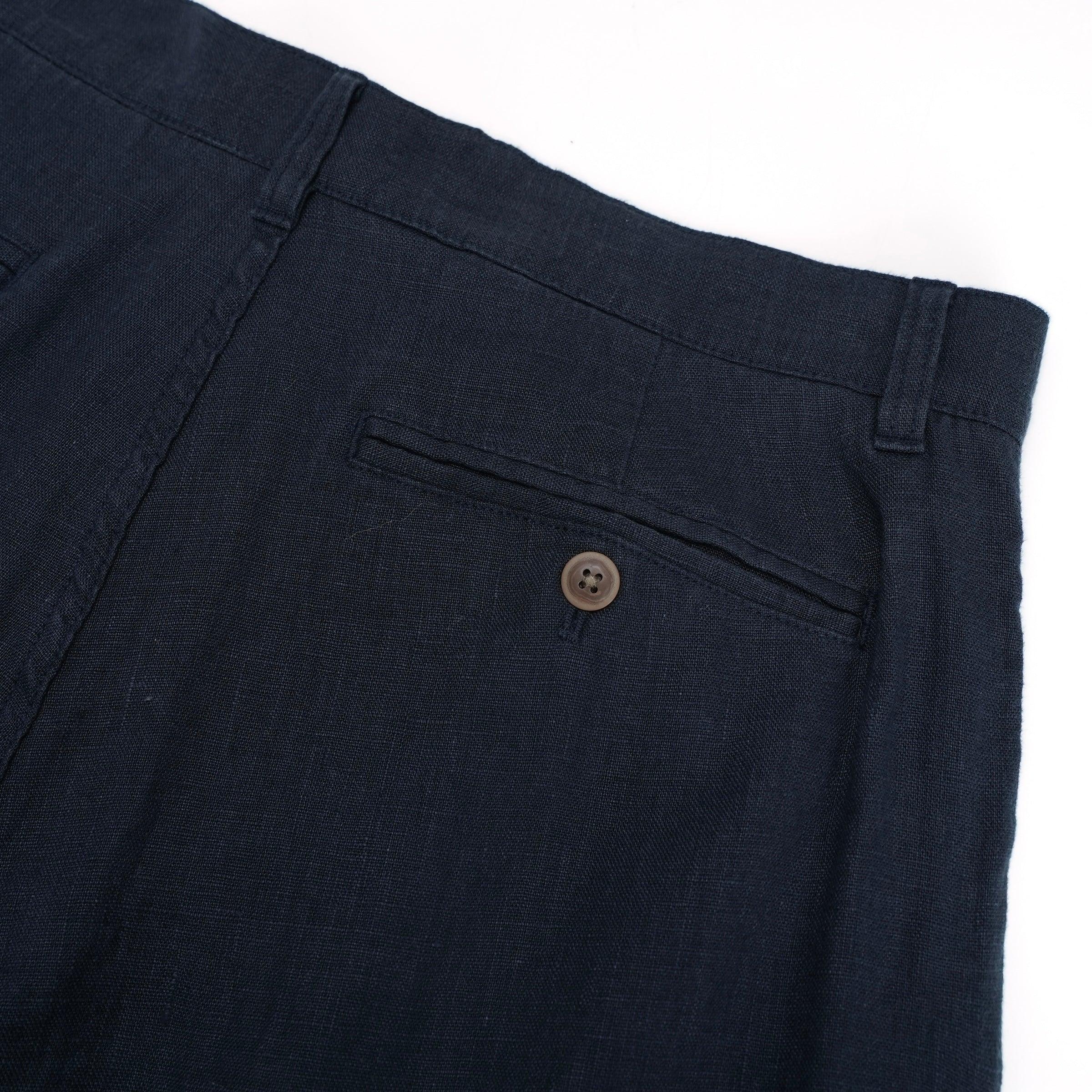 Bal Harbour Aventura Washed Linen Pants - Navy Product Image