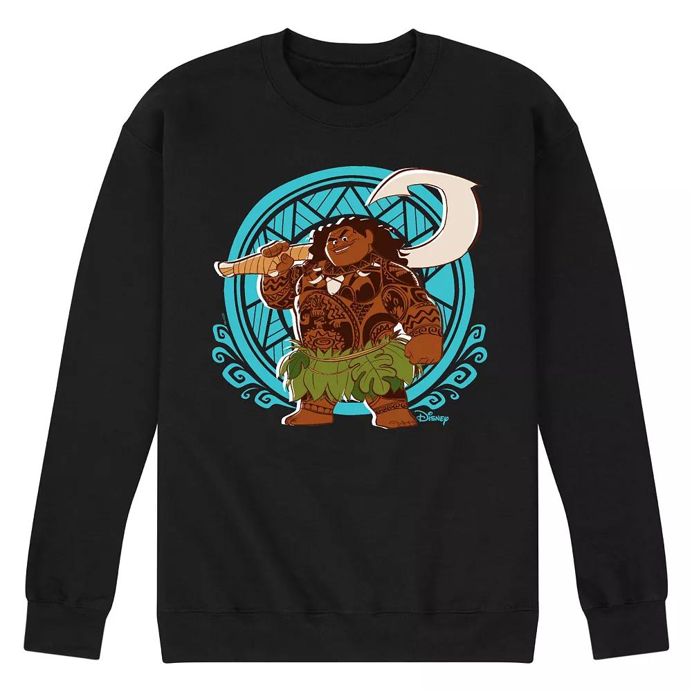 Disney's Moana Men's Maui Pattern Fleece Sweatshirt,  Product Image