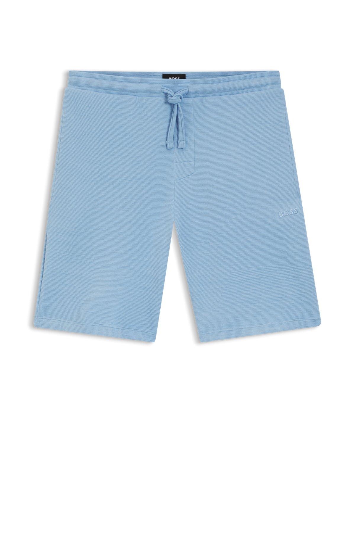 Stretch-jersey pajama shorts with embroidered logo Product Image