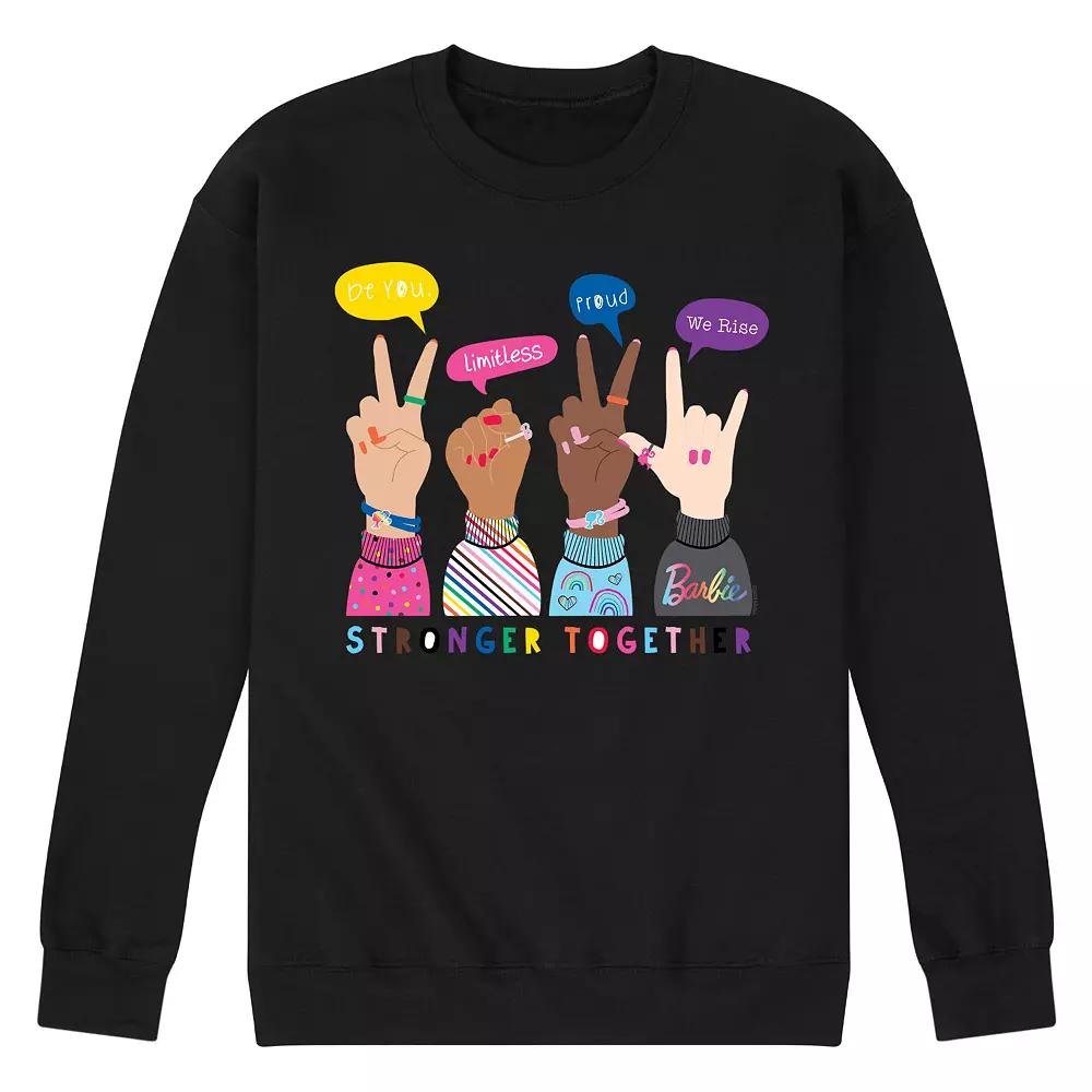Men's Barbie Pride Doodle Graphic Fleece,  Product Image