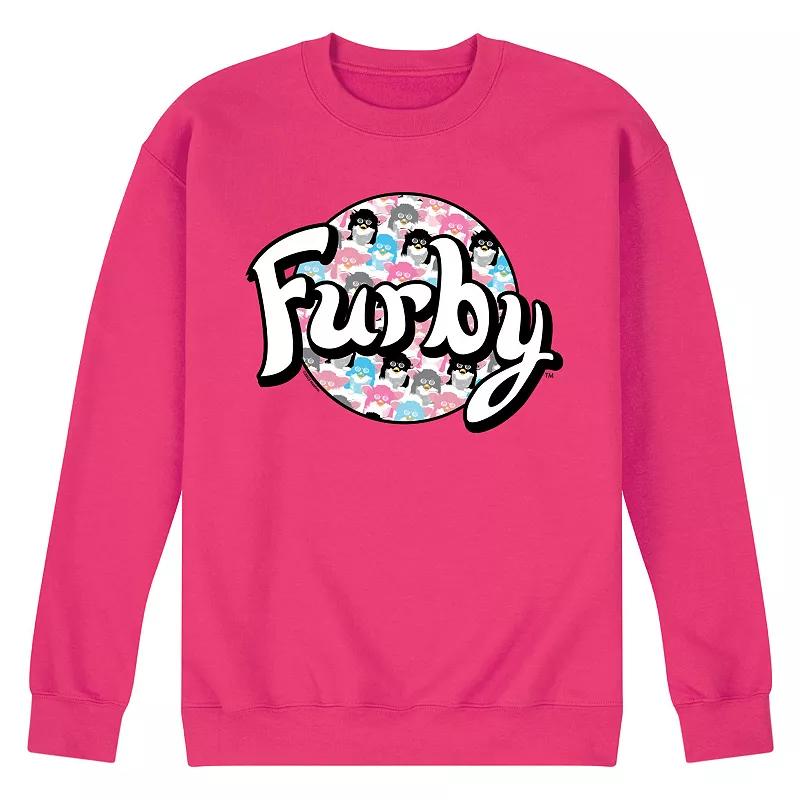 Mens Furby Logo Fleece Sweatshirt Pink Product Image