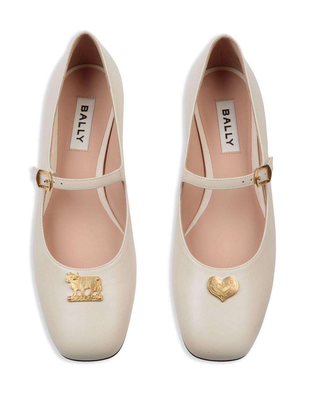 logo-plaque ballerina shoes Product Image